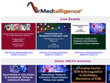 Tablet Screenshot of events.medtelligence.net